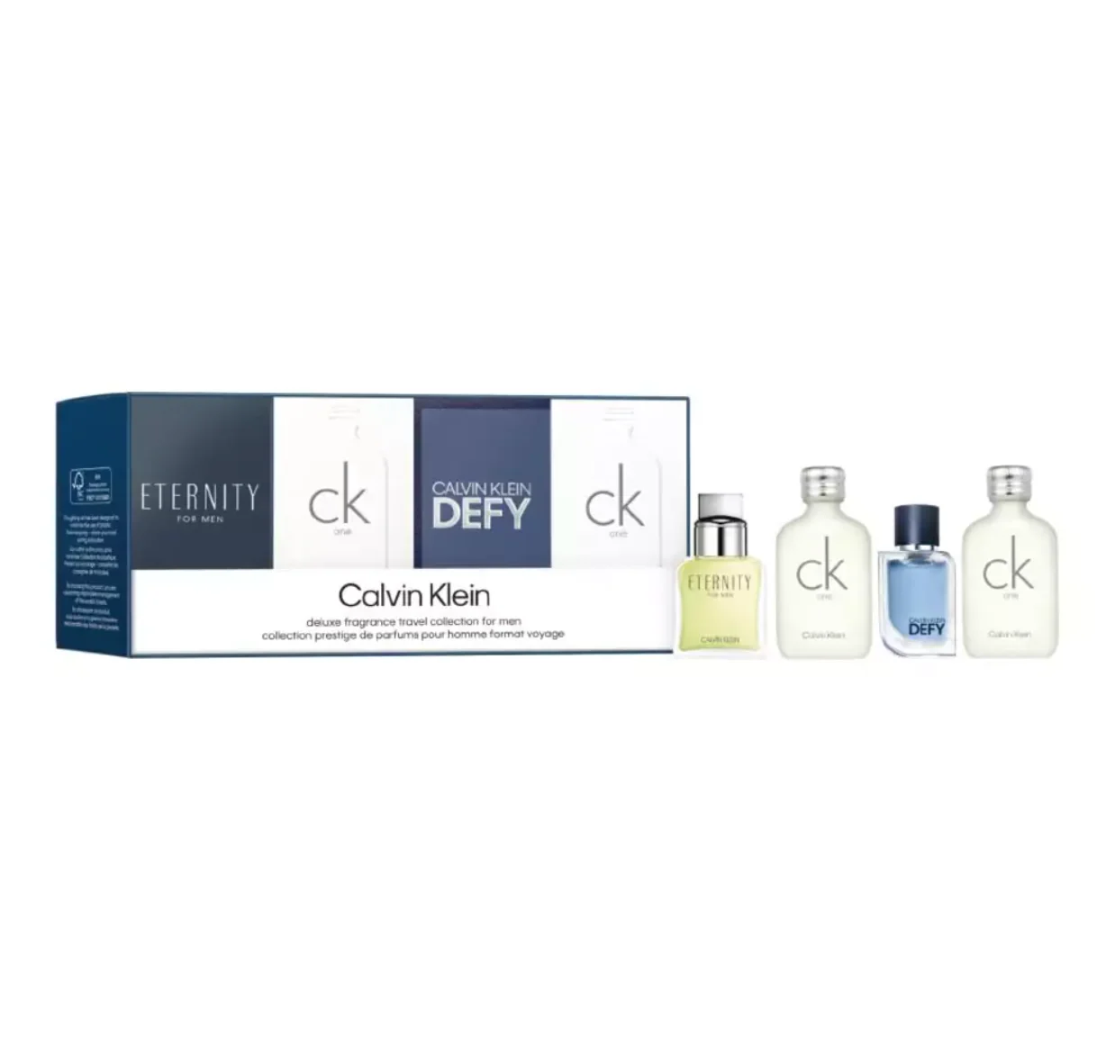 Calvin Klein CK Miniature Gift Set - Eternity 10ML EDT + Defy 5ML EDT + (2 X 10ML) CK One EDT (Men)