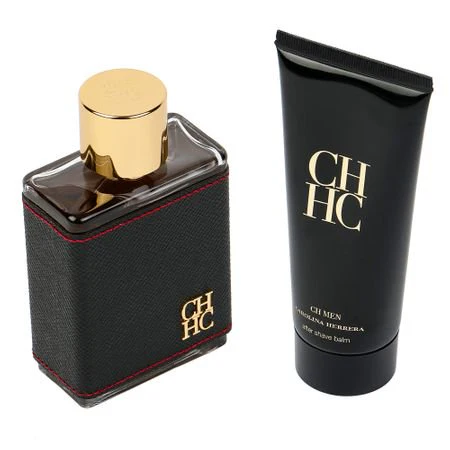 Carolina Herrera CH 2PCS Gift Set - 100ML EDT Spray + 100ML After Shave Balm (Men)