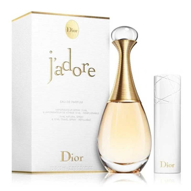 Christian Dior Jadore Travel Set - 100ML EDP Spray + 10ML EDP Pre-Filled Spray (Women)
