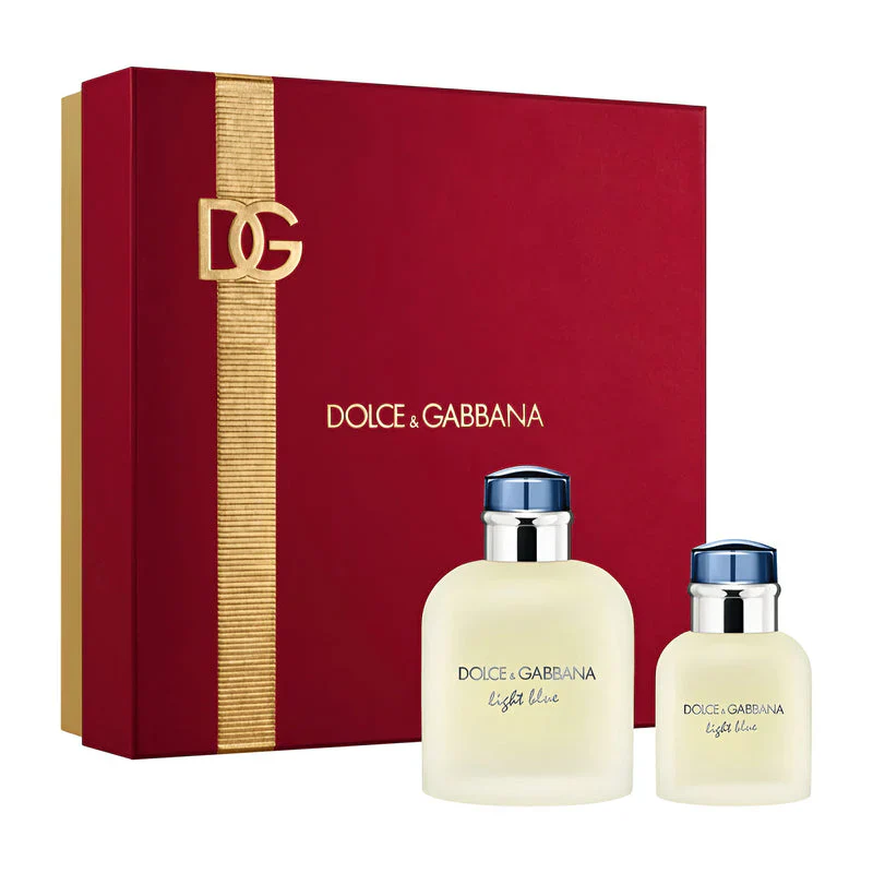 Dolce & Gabbana Light Blue 2PCS Gift Set - 200ML EDT Spray + 75ML EDT Spray (Men)