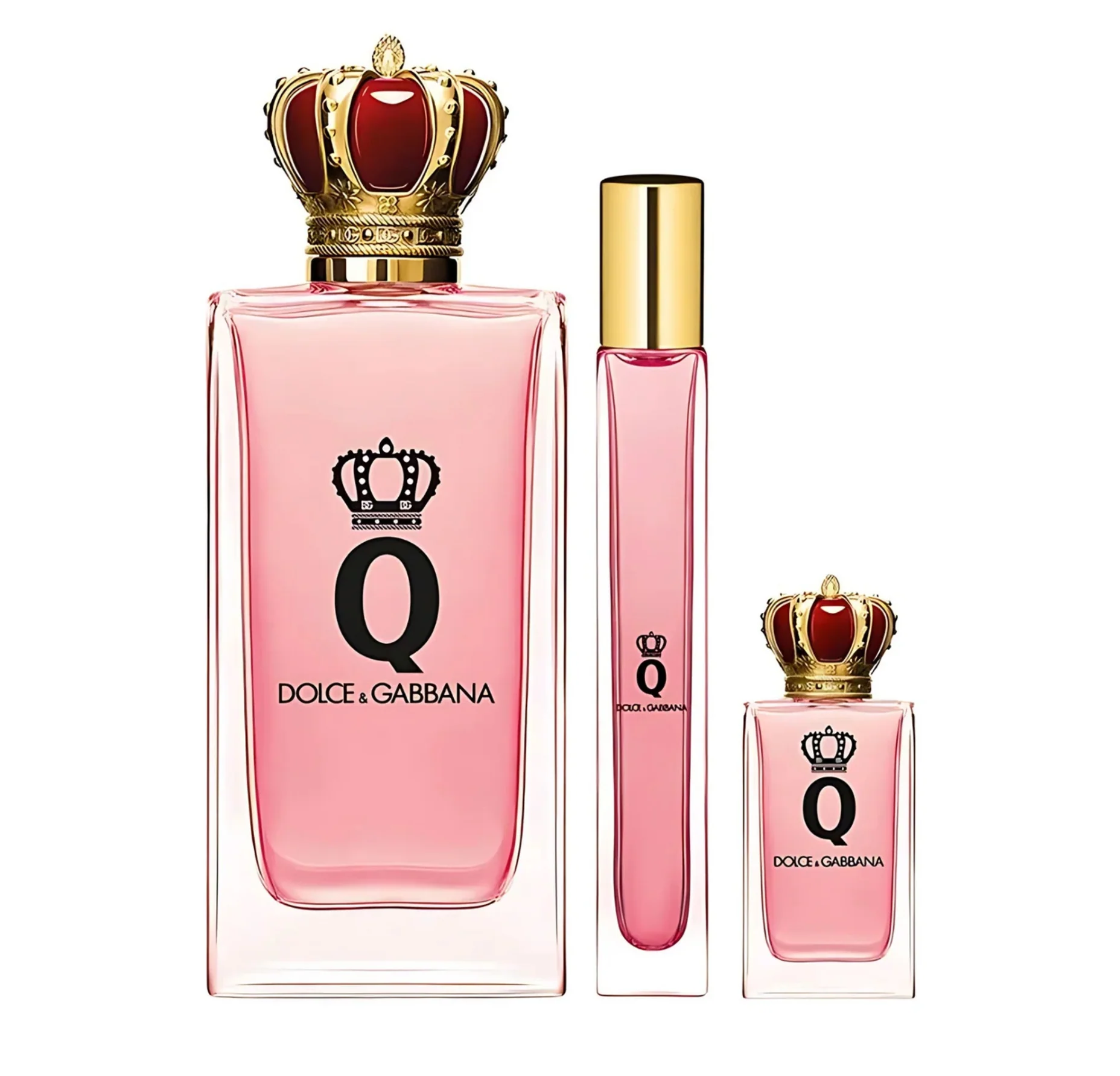 Dolce & Gabbana Queen 3PCS Gift Set - 100ML EDP Spray + 10ML EDP Spray + 5ML EDP Spray (Women)