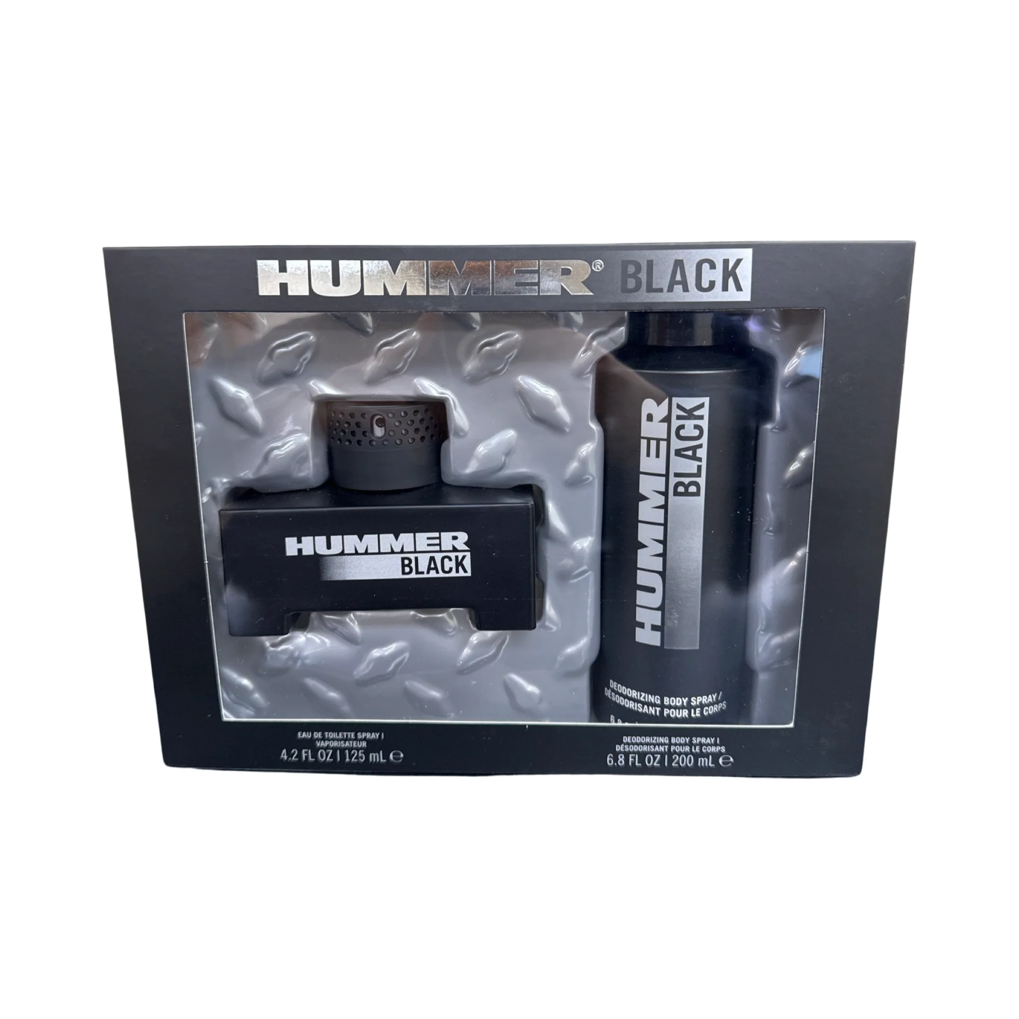 Hummer Black Gift Set - 125ML EDT Spray + 200ML Deodorizing Body Spray (Men)