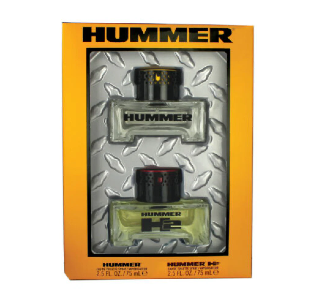 Hummer Dual Gift Set - Hummer Red 75ML EDT Spray + Hummer Yellow 75ML EDT Spray (Men)