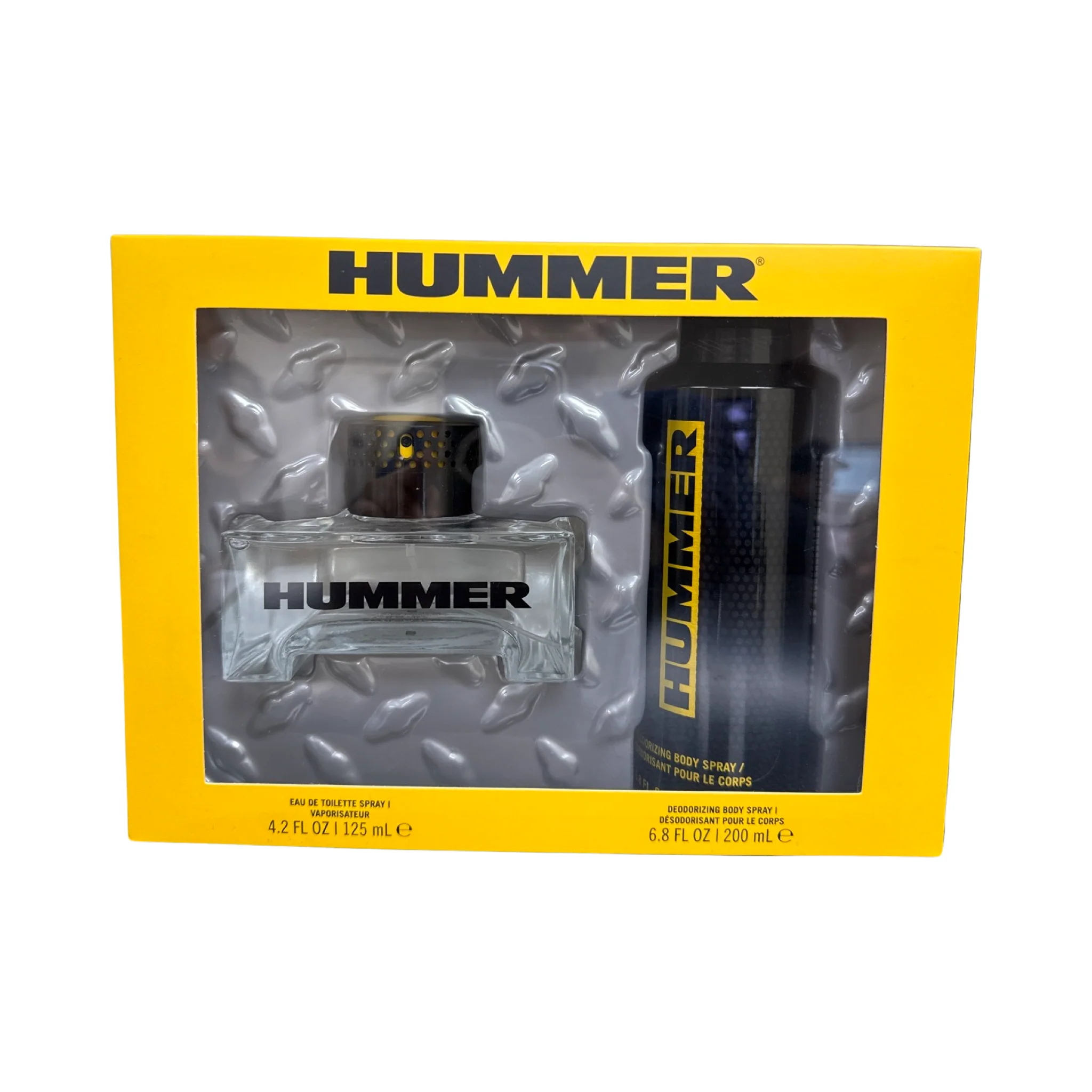 Hummer Yellow Gift Set - 125ML EDT Spray + 200ML Deodorizing Body Spray (Men)