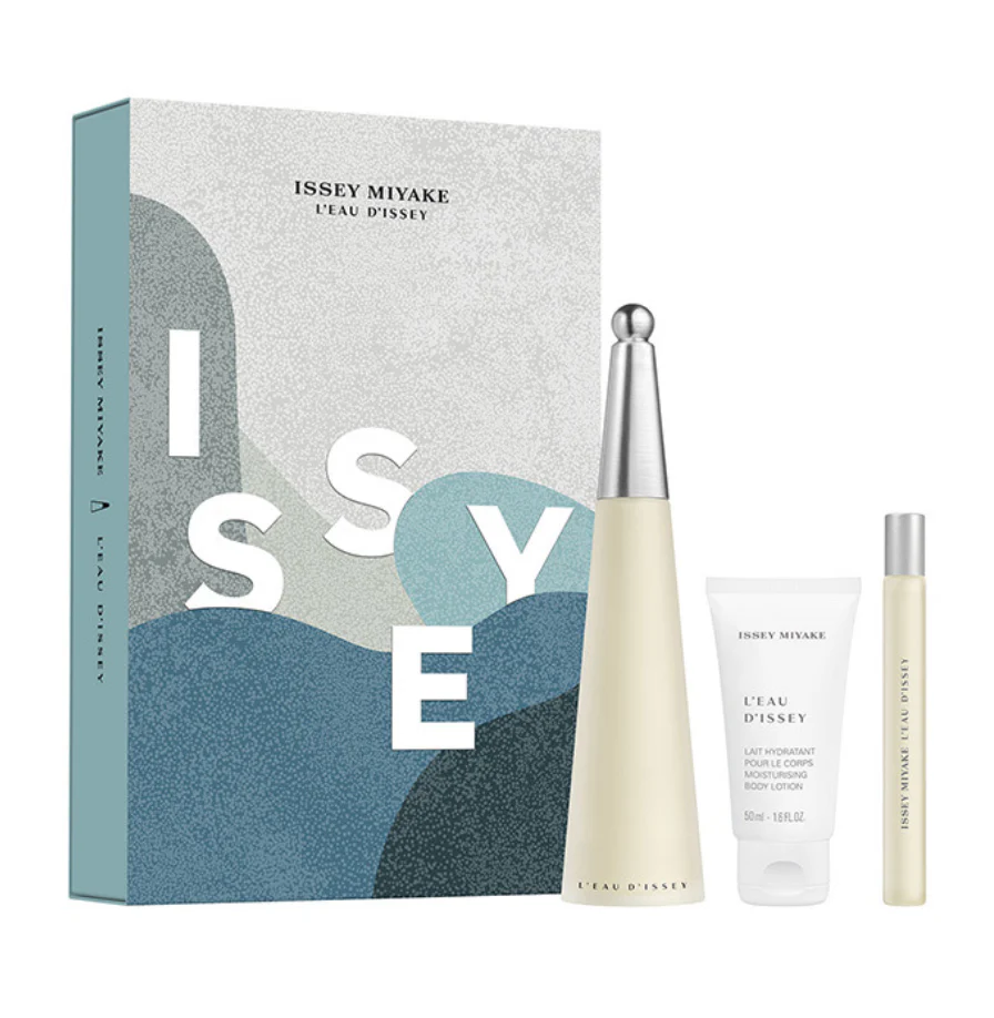 Issey Miyake L'Eau D'Issey 3PCS Gift Set - 100ML EDT Spray + 10ML EDT Spray + 50ML Body Lotion (Women)