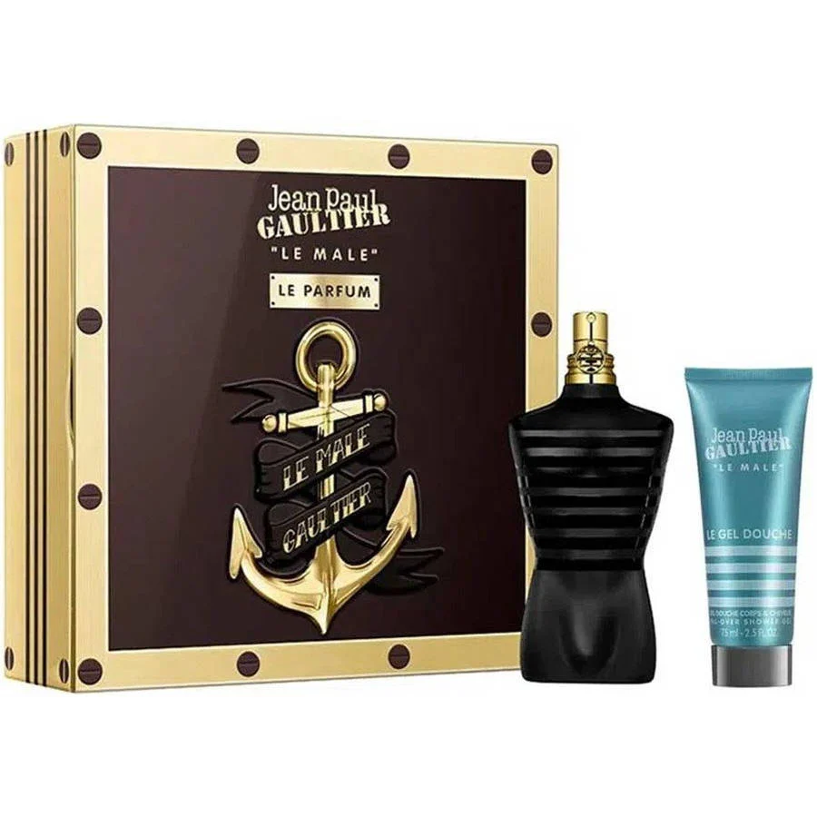 Jean Paul Gaultier JPG Le Male Le Parfum Intense 2PCS Gift Set - 125ML EDP Spray + 75ML Shower Gel (Men)