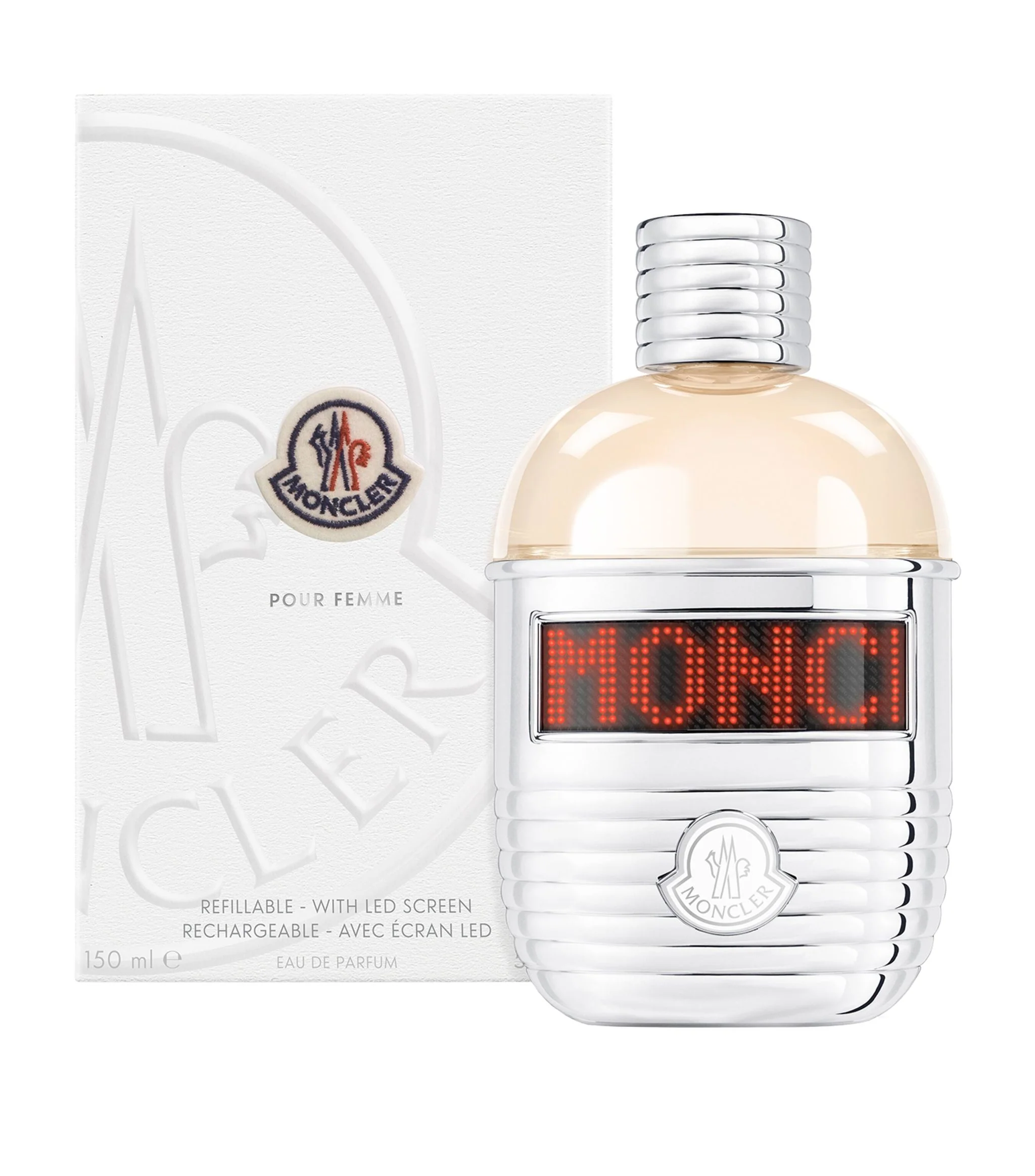 Moncler Pour Femme (Refillable With LED Screen) 150ML EDP Spray (W)