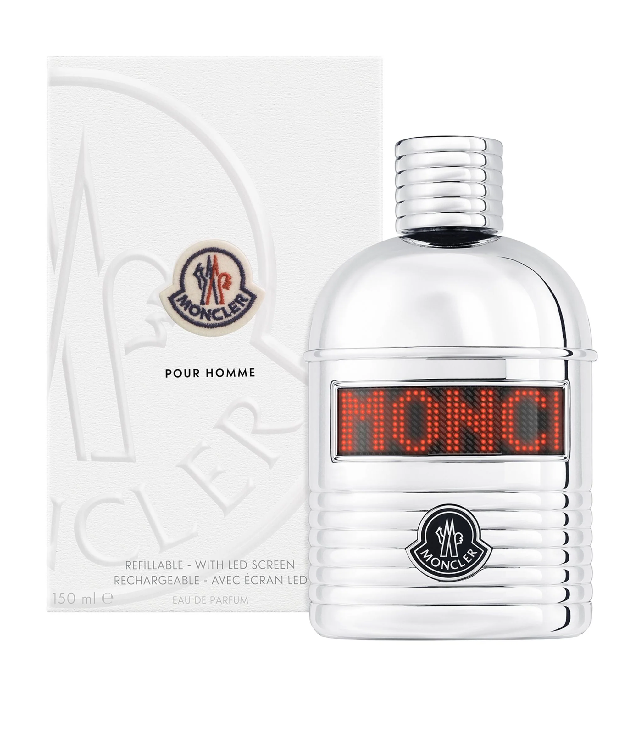 Moncler Pour Homme (Refillable With LED Screen) 150ML EDP Spray (M)