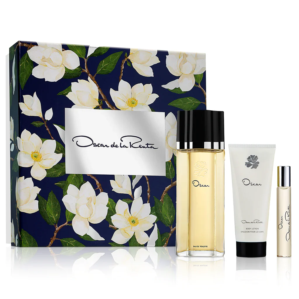 Oscar De La Renta 3PCS Gift Set - 100ML EDT Spray + 100ML Body Lotion + 15ML Mini (Women)