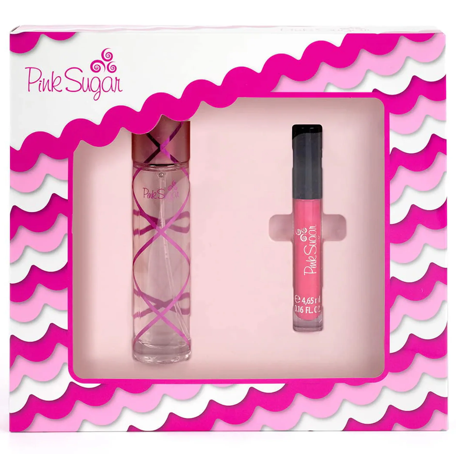 Pink Sugar 2PCS Gift Set - 50ML EDT Spray + 8.5ML Lip Gloss (Women)