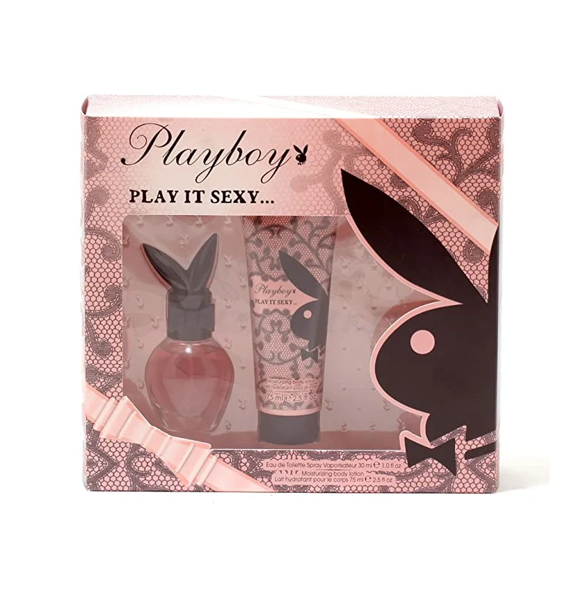 Playboy Play It Sexy 2PCS Gift Set (NO BOX) - 50ML EDT Spray + 75ML Body Lotion (Women)