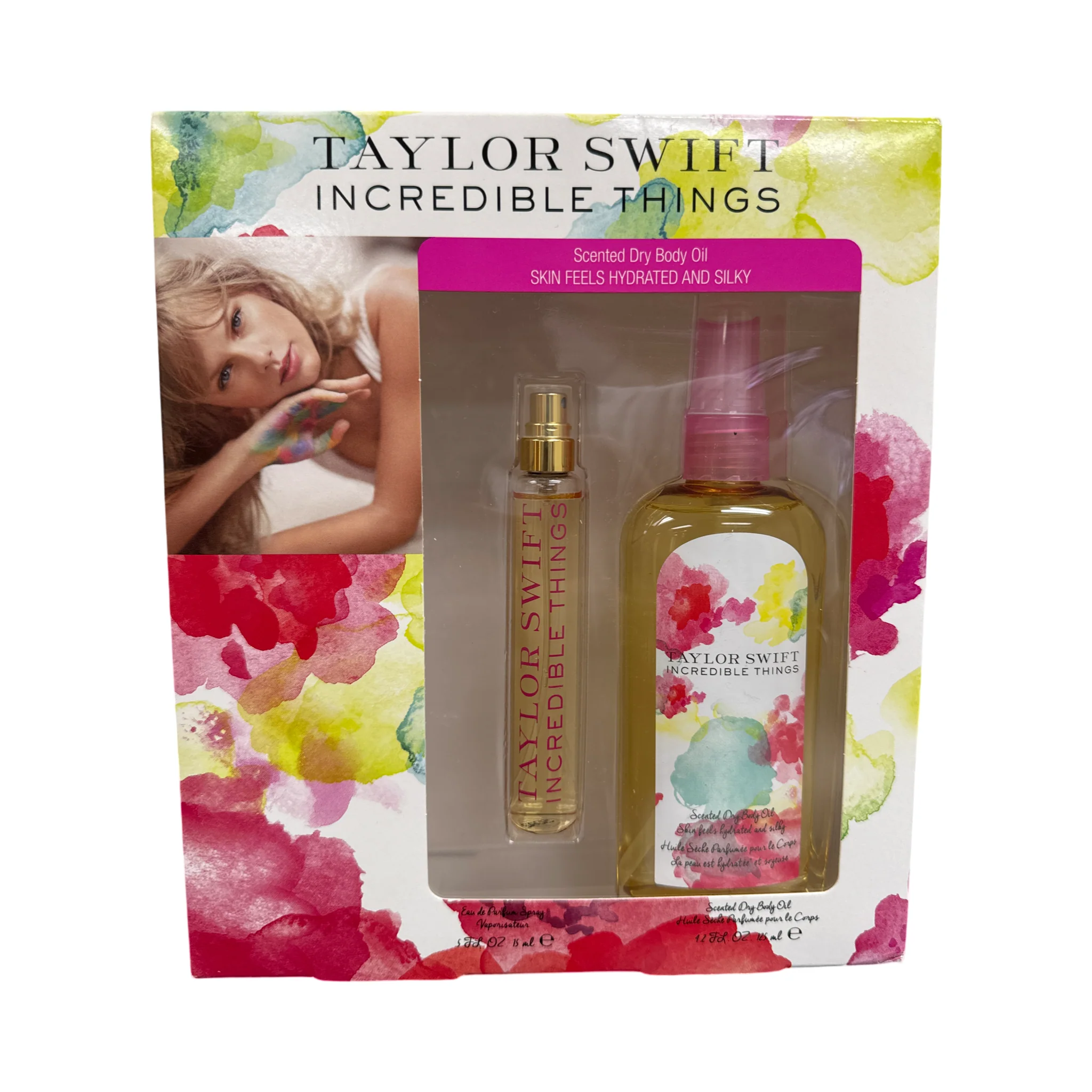 Taylor Swift Incredible Things 2PCS Gift Set - 15ML EDP Spray + 125ML Scented Dry Body Oil (Women)