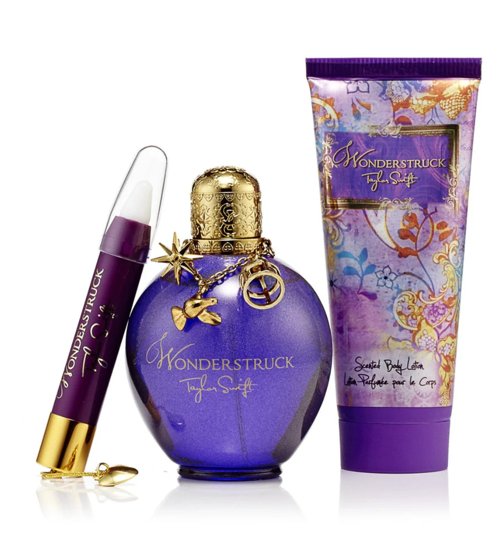 Taylor Swift Wonderstruck 3PCS Gift Set - 100ML EDP Spray + 100ML Scented Body Lotion + 2.75G Solid Pencil Perfume (Women)