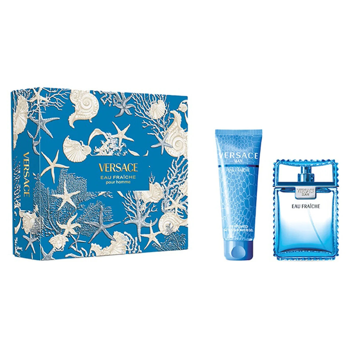 Versace Eau Fraiche 2PCS Gift Set - 100ML EDT Spray + 150ML Perfumed Bath & Shower Gel (Men)