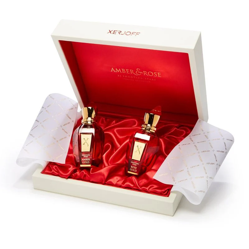 Xerjoff 2PCS Gift Set - Amber Gold 50ML EDP Spray + Rose Gold 50ML EDP Spray (Unisex)