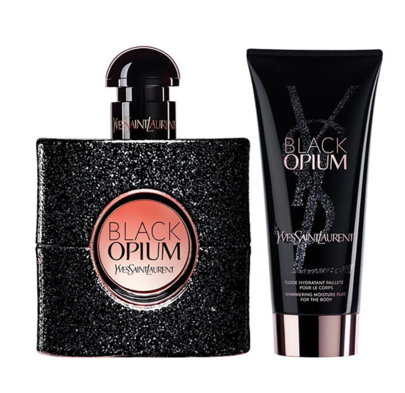 Yves Saint Laurent YSL Black Opium 2PCS Gift Set - 50ML EDP Spray + 50ML Body Lotion (Women)
